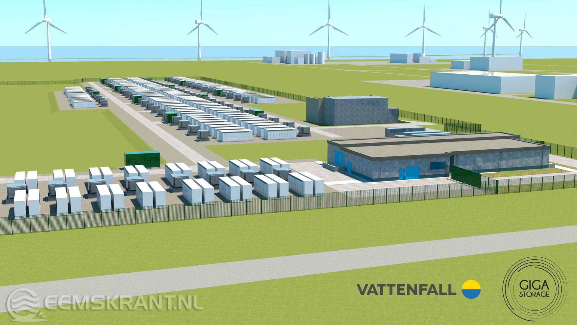 Groot batterijopslagproject in Delfzijl krijgt belangrijke impuls door samenwerking Vattenfall en GI