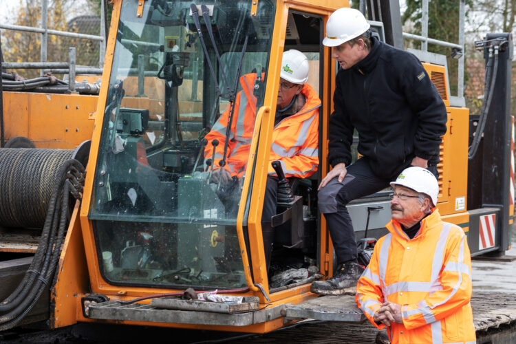 Foto: start bouw Sportpaviljoen Stedum