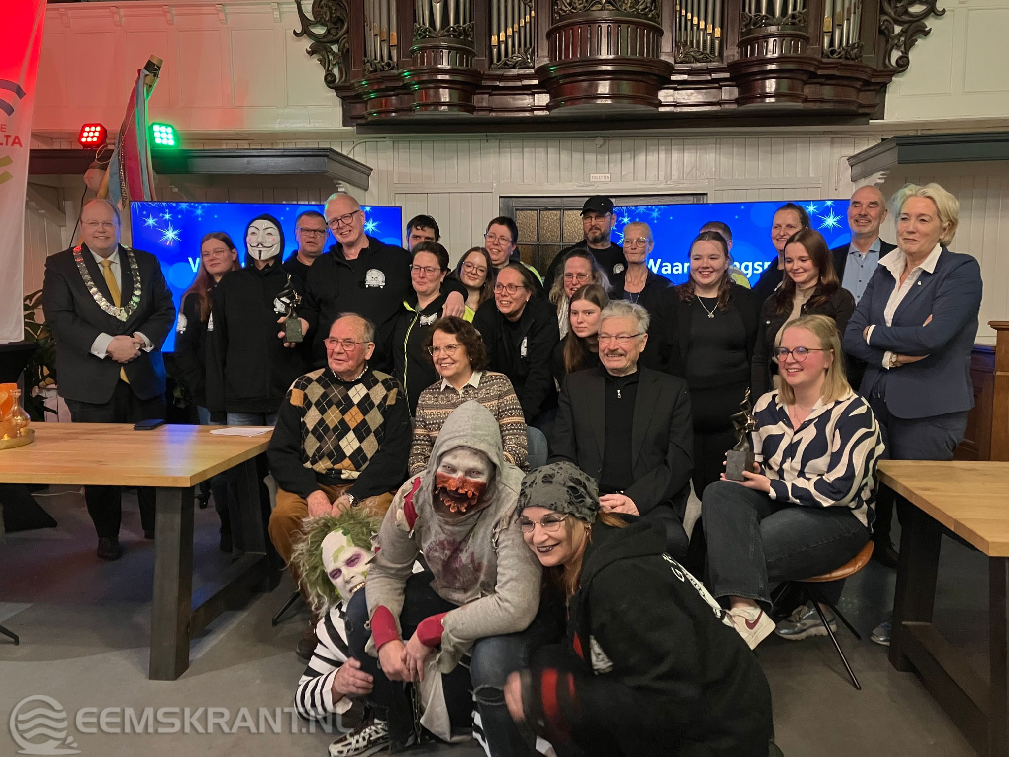 Waarderingsprijzen ‘Bronzen Delta’ voor spooktocht Appingedam, Manege Biessum en Lineke de Boer