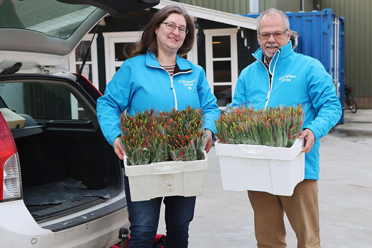v.l.n.r. Gerry Hazekamp Middelstum, kandidaat raadslid en Jan van Heerde Stedum, fractieassistent