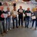 Vlnr: Marien Blokland, Anja Kampinga, Hittjo Lange, Jos Boers, Pieter Dijkhuis en Wiebo Elzinga. (eigen foto)