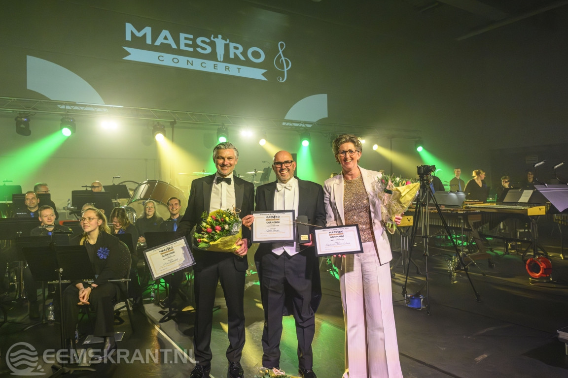 Fokko Snitjer wint Maestro-concert van Muziekvereniging Koningin Wilhelmina in Delfzijl
