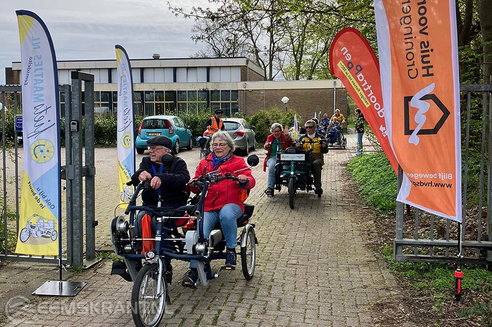 Geslaagde Toertocht voor driewielfietsen van Fietsmaatjes Eemsdelta