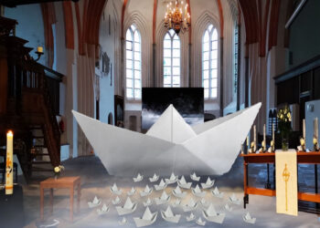 Bijzondere kunstinstallatie in de Nicolaïkerk tijdens Feest van de Geest