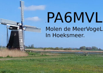 Radiozendamateurs actief bij molen De Meervogel tijdens Nationale Molendagen