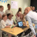 Leerlingen van de Optimist Delfzijl pitchen hun SuperIdee aan Fokke Jan Botke Managing Director Niestern Sander