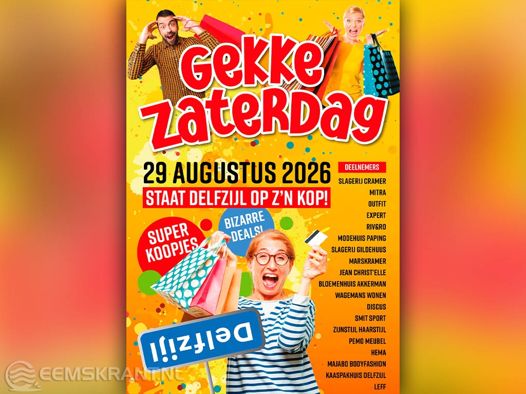 Delfzijl bruist tijdens Gekke Zaterdag op 29 augustus
