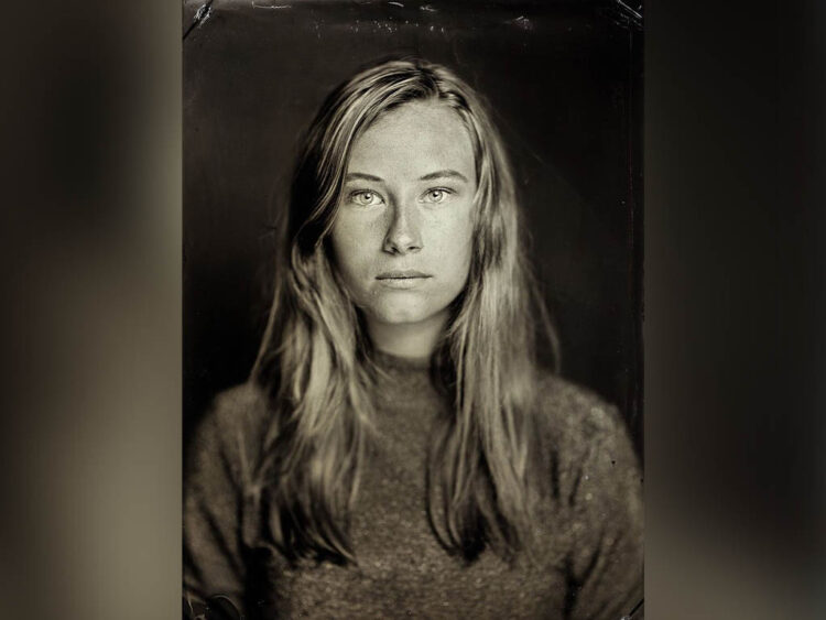 Foto: een van de portretten van ambachtelijk fotograaf Mooij, geschoten op glasnegatief